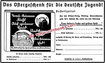 Nazi advertising for Easter Gift FOX book
